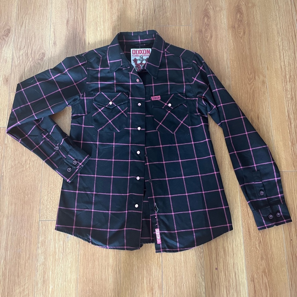 Black and Pink Dixxon Flannel - Hope Style